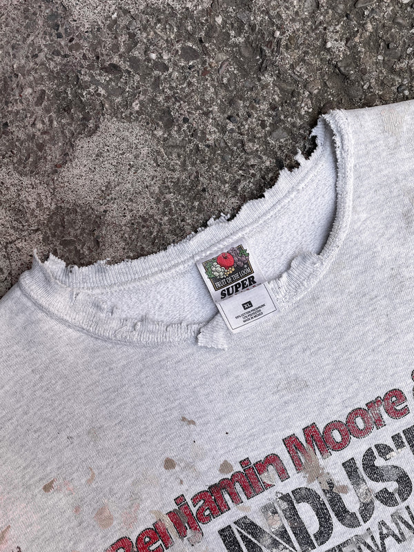 1990s “Benjamin Moore” Distressed Painted Sweatshirt