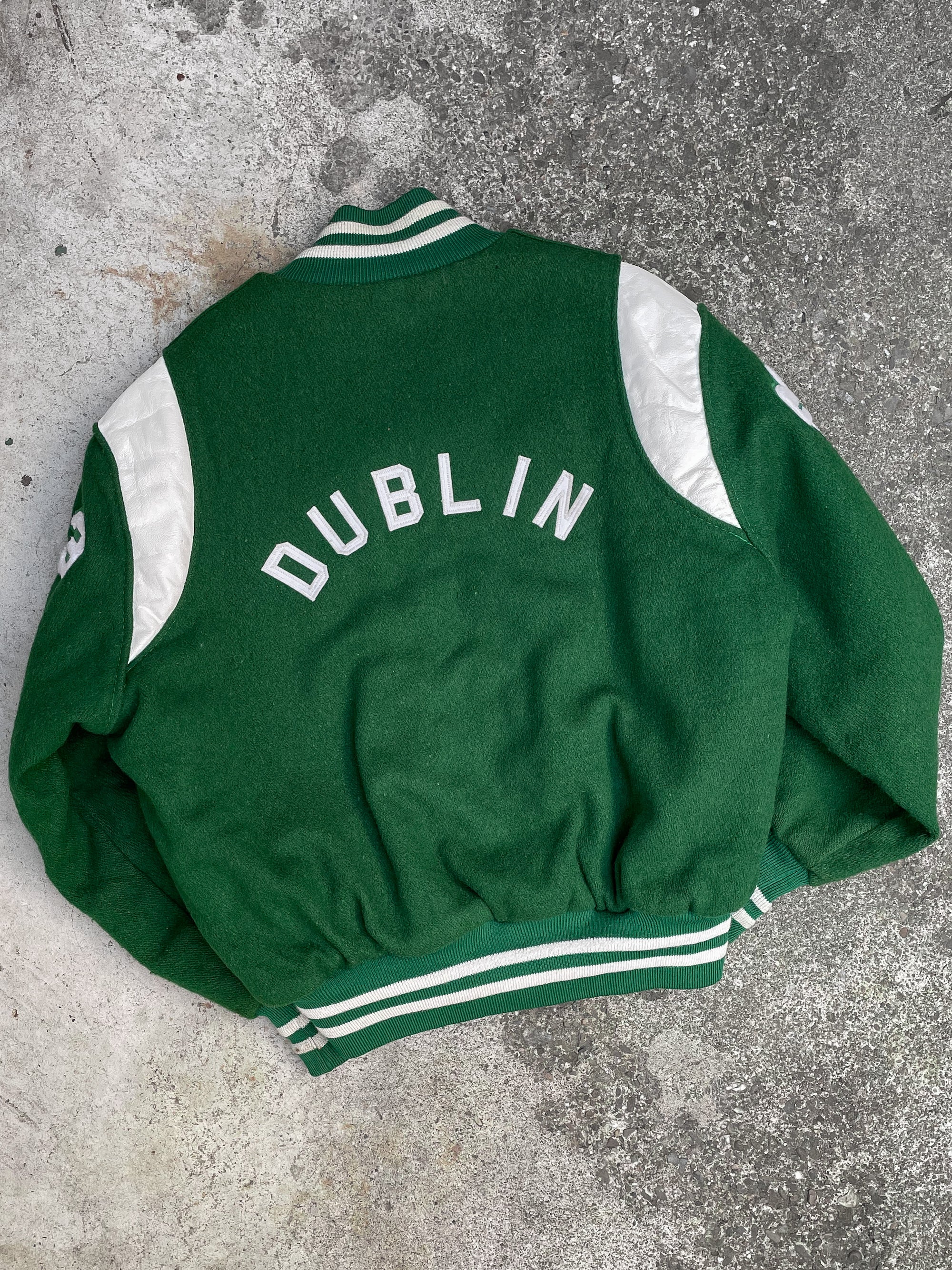 1990s Green “Dublin” Varsity Letterman Jacket