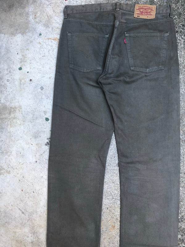 1990s Levis Olive Green 501 (33X36)