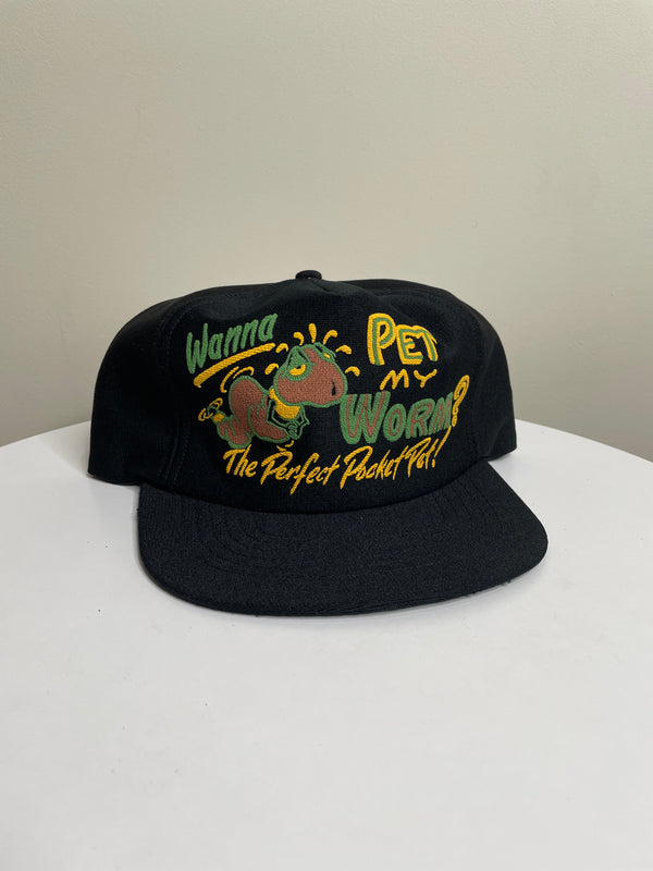 1980s “Wanna Pet My Worm?” Trucker Hat