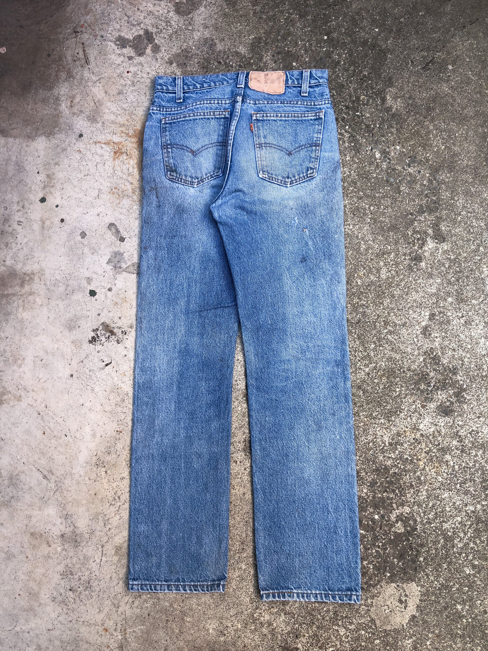 1980s Orange Tab Levis Faded Blue 509 (30X30)