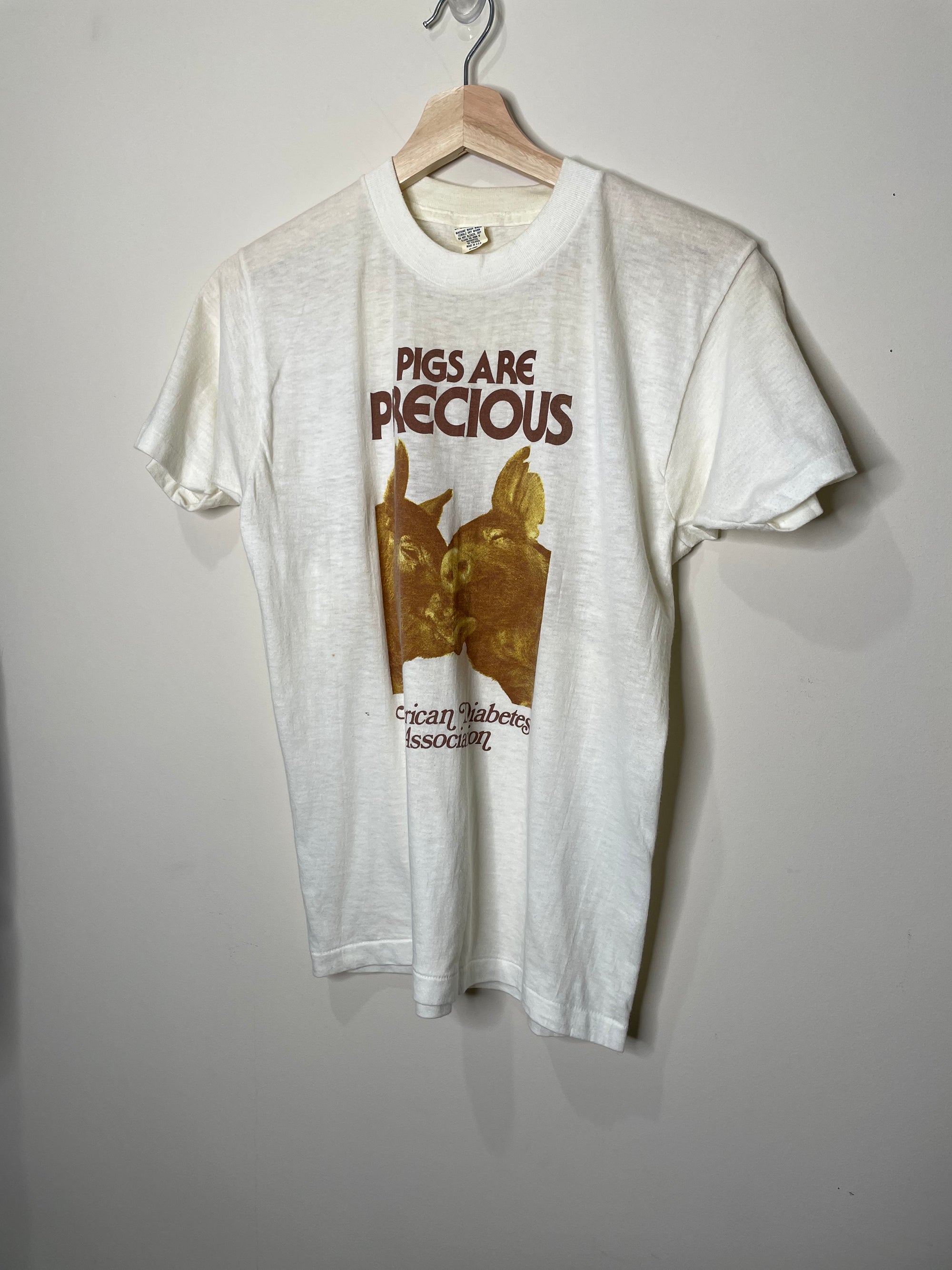 1970s “Pigs Are Precious” Single Stitched Tee