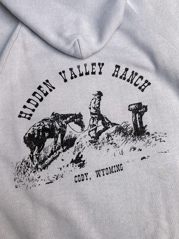 1980s “Hidden Valley Ranch” Grey Raglan Hoodie