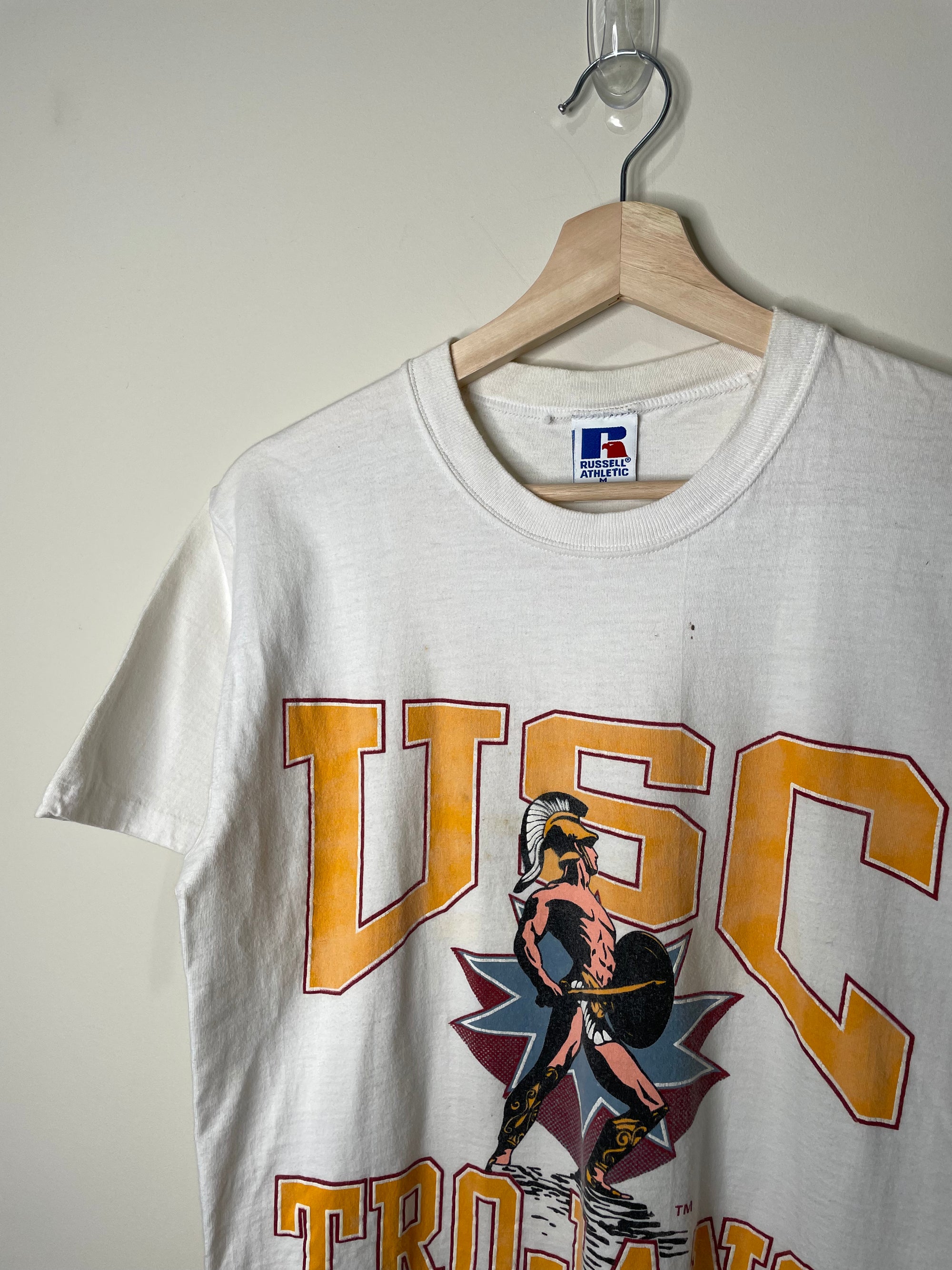 1990s Russell “USC Trojans” Single Stitched Tee (M)