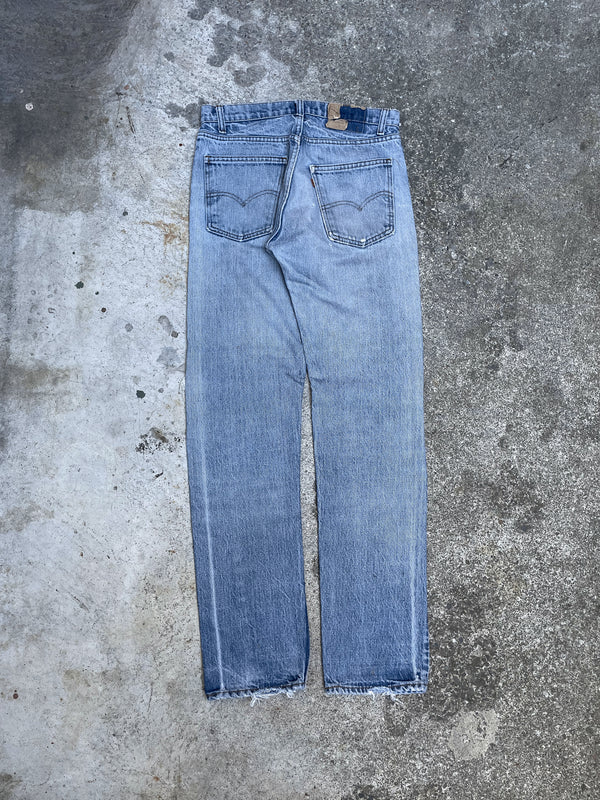 1970s/80s Orange Tab Levi’s Repaired Faded Blue 505 (31X32)