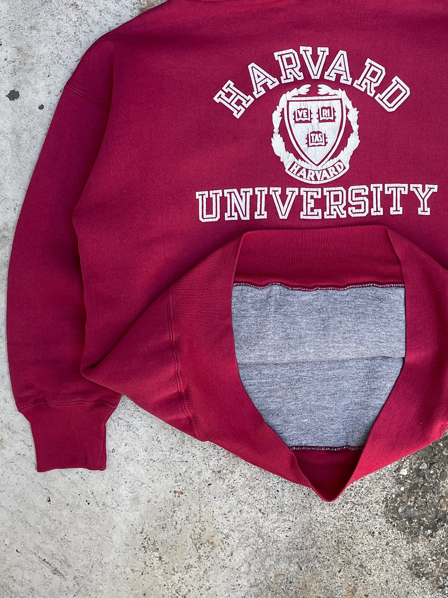 1980s Russell “Harvard University” Double Face Hoodie