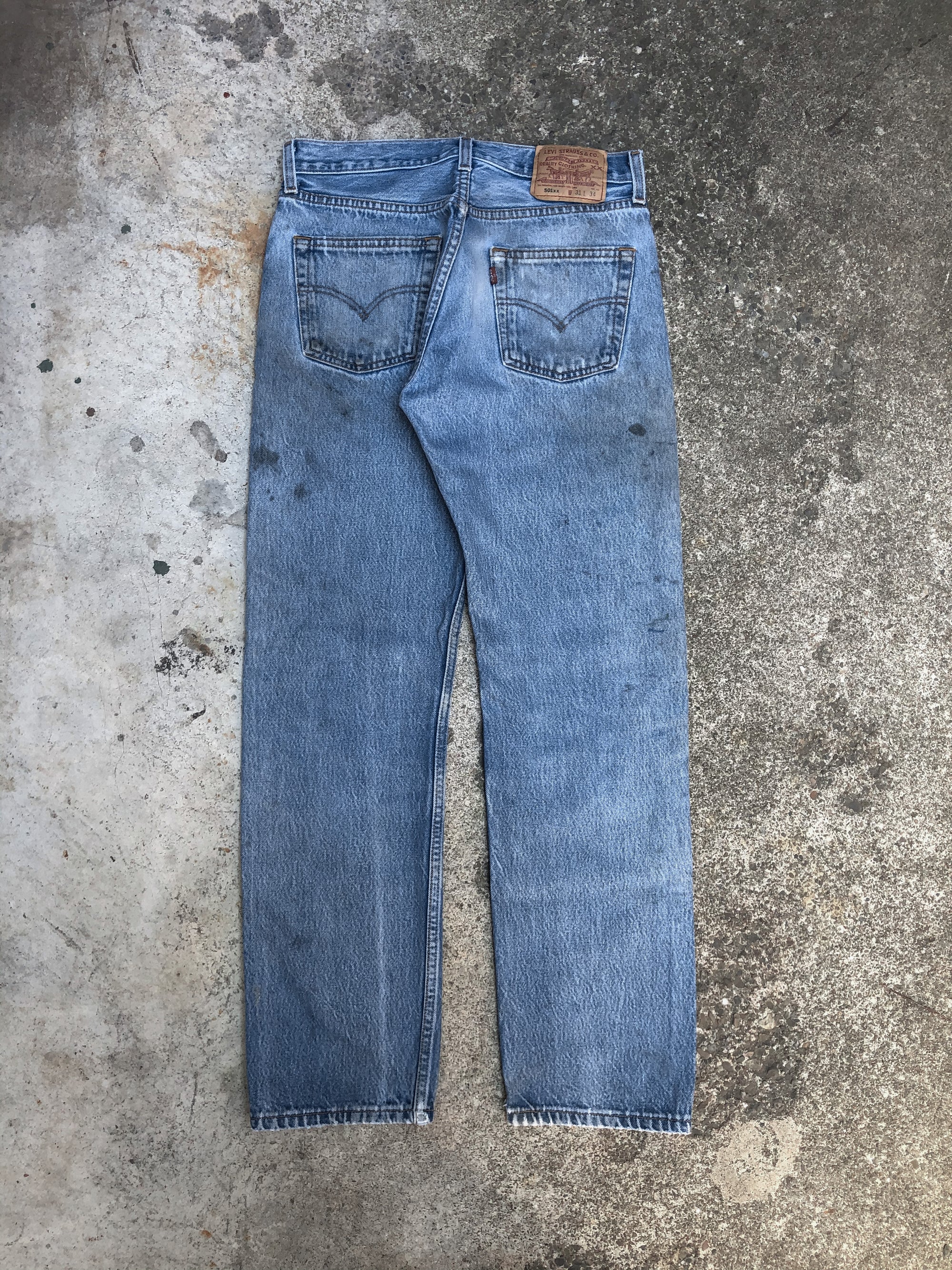 1990s Levis Distressed Blue 501XX (29X29)