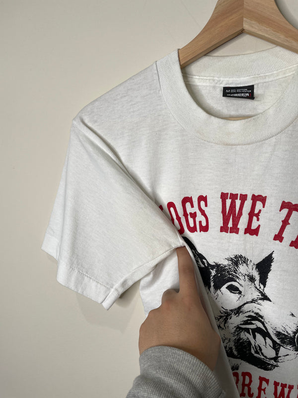 1990s “In Hogs We Trust” Single Stitched Tee (S/M)