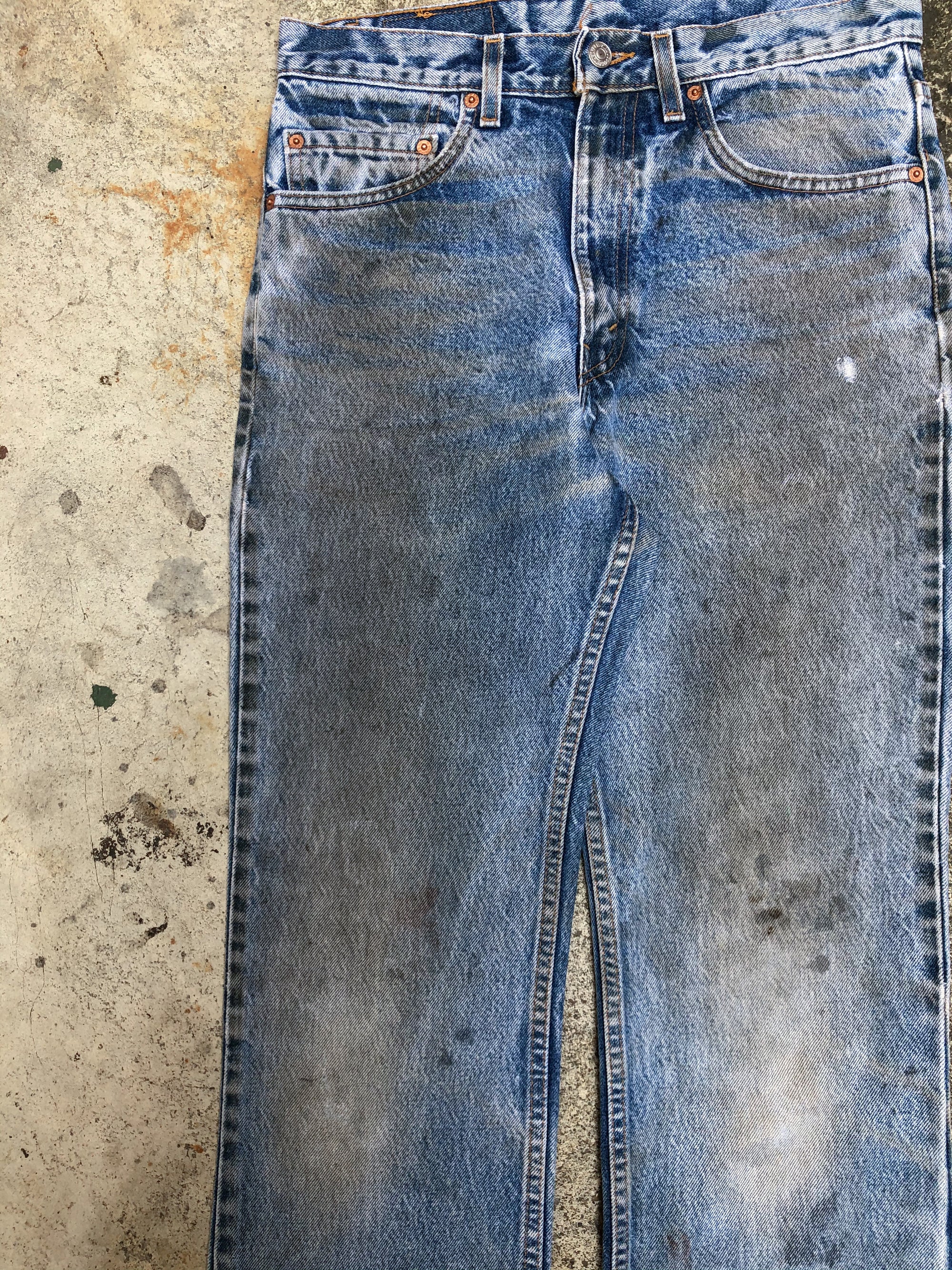 1990s Levis Dirty Wash Blue 517 (31X30)