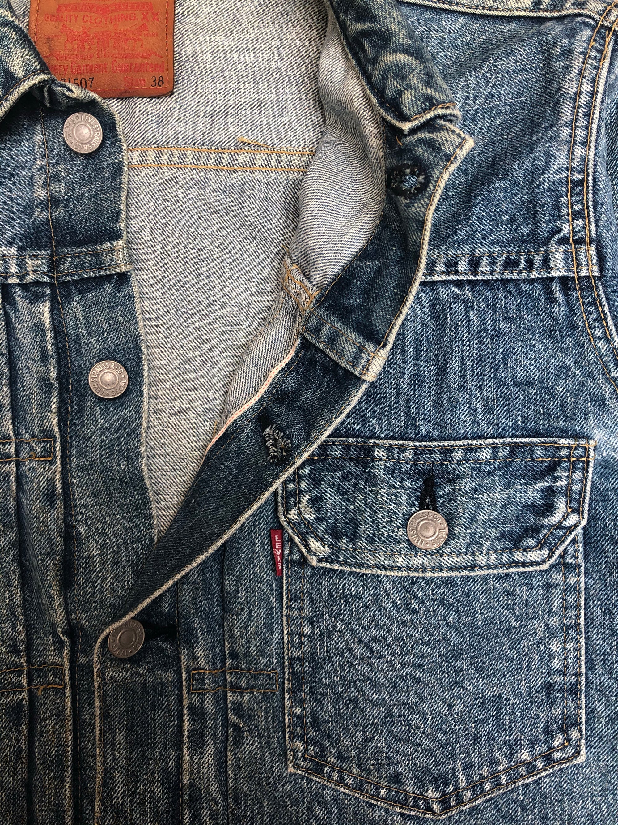 1990s Japanese Selvedge Levis 71507 Denim Jacket