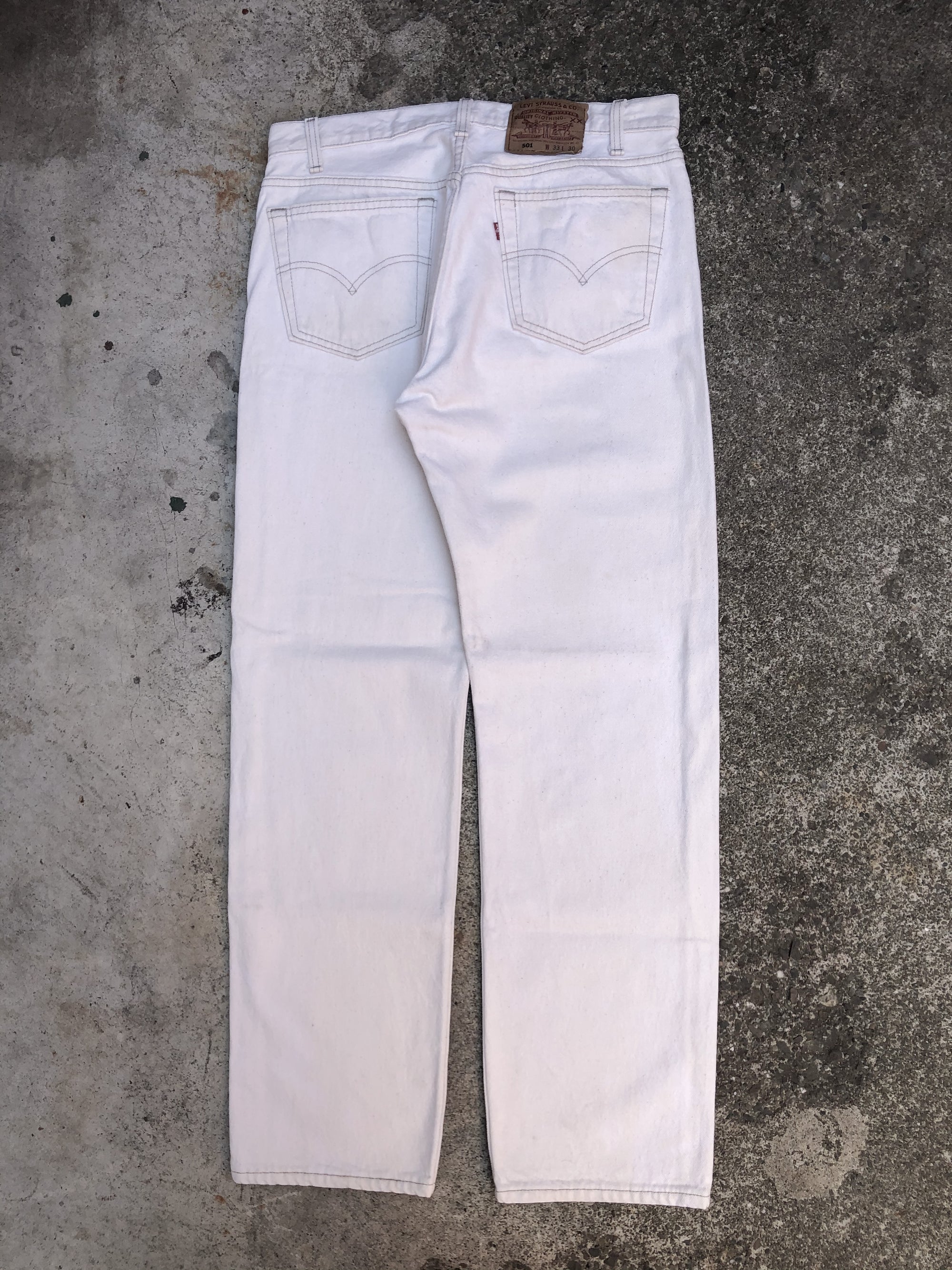 1990s Levis Stained Eggshell 501 (31X29)