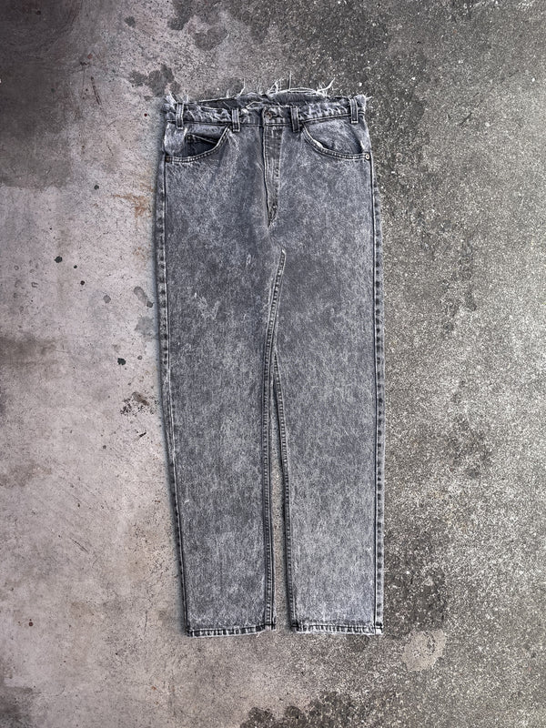 1980s Black Tab Levi’s Faded Grey Acid Wash 505 (31X31)