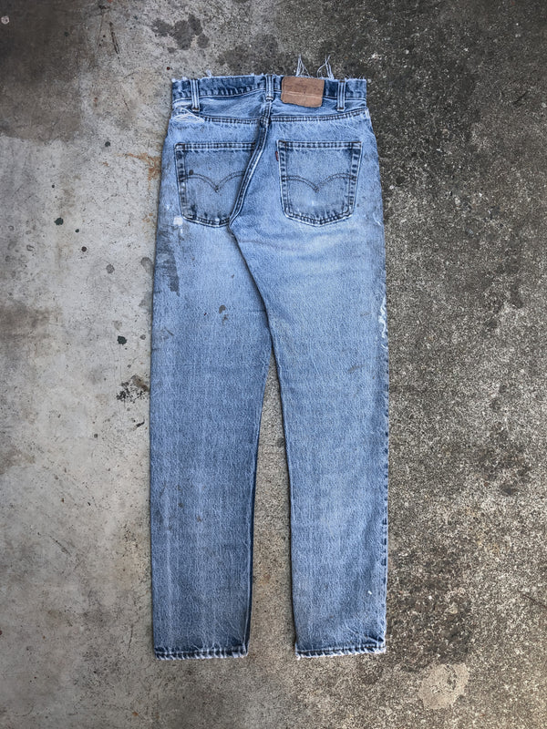 1970s Levis Faded Worn In Blue 505 (27X30)