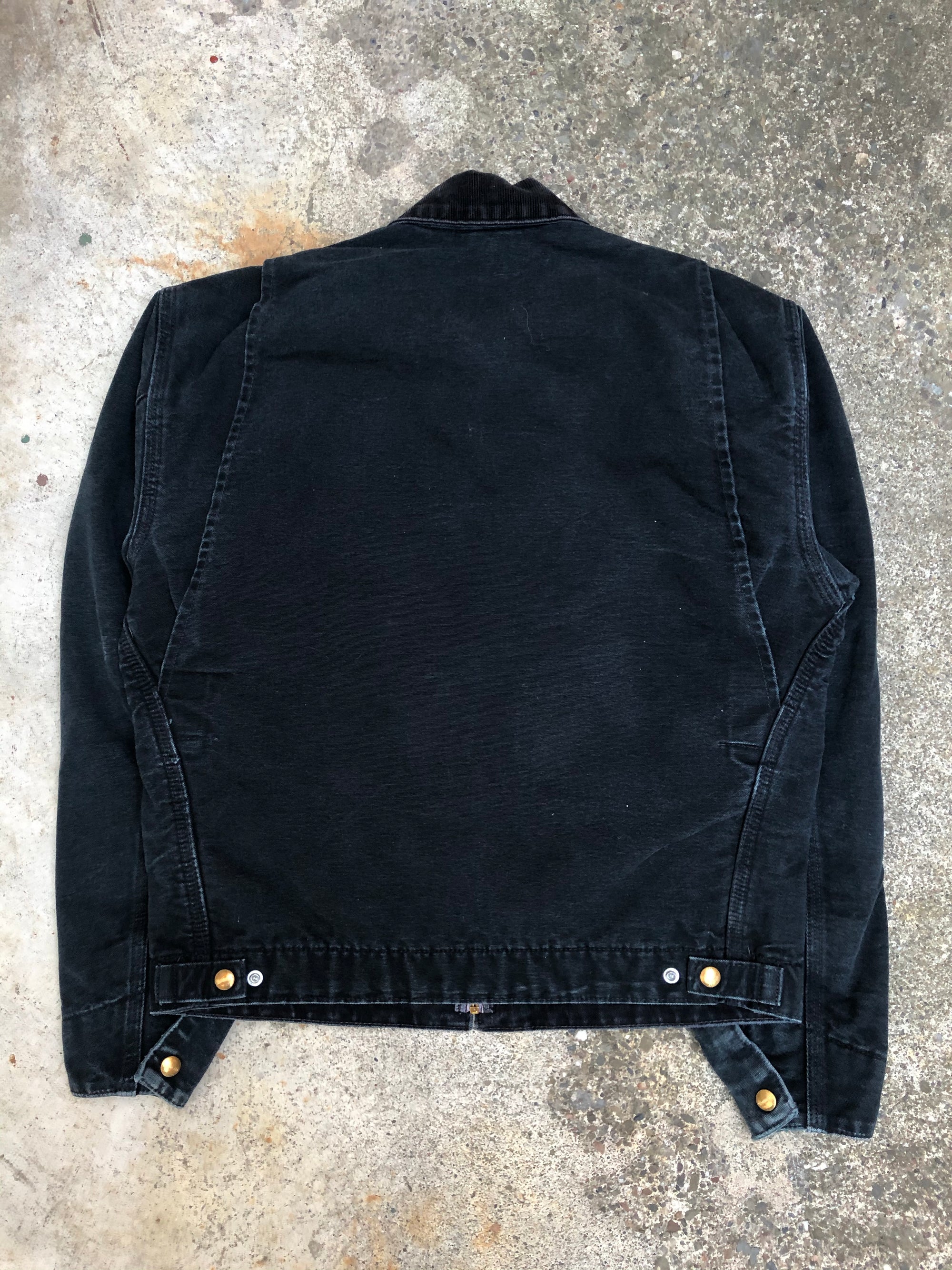 1990s Carhartt Faded Black Lined Work Jacket (S)