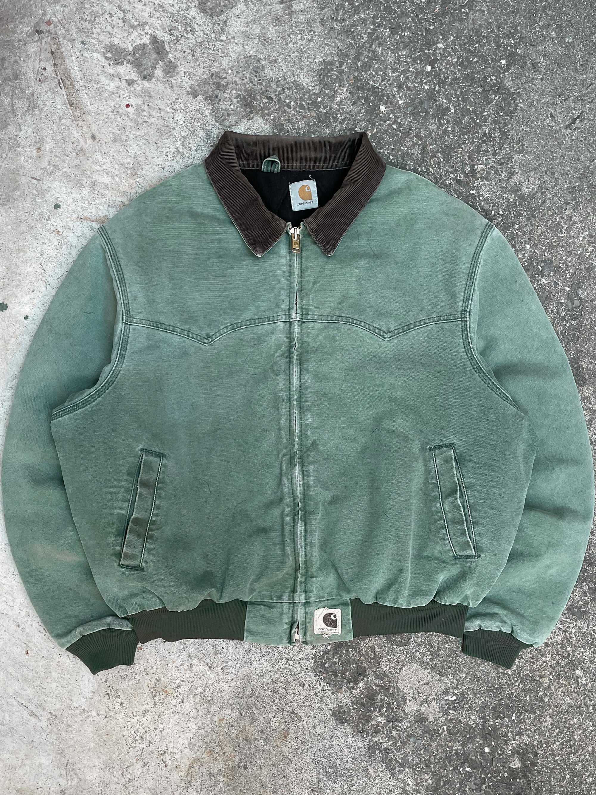 1990s Carhartt Faded Green Santa Fe Work Jacket (XL/XXL)