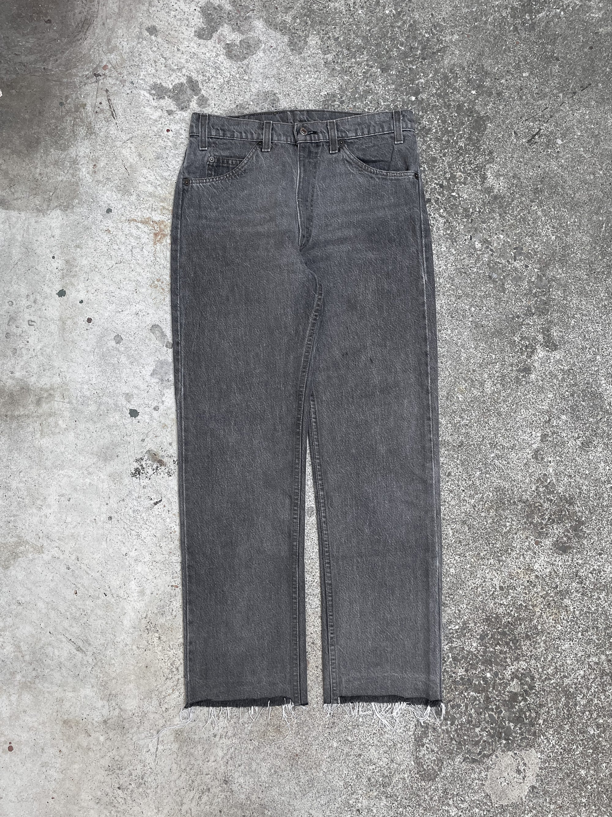 1980s Levi’s Grey 505 Raw Hem (30X28)