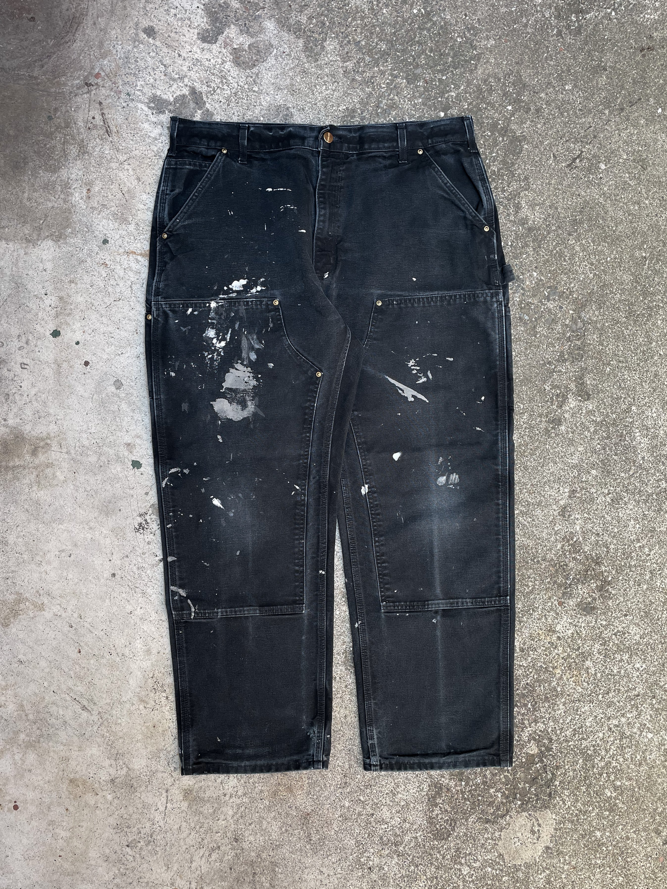 Carhartt B01 Painted Black Double Knee Work Pants (36X28) – DAMAGED GLITTER