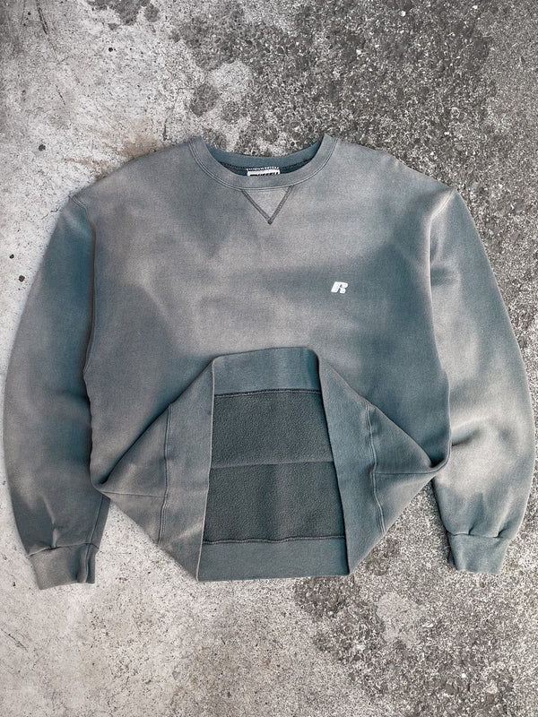 Russell Sun Faded Green Sweatshirt