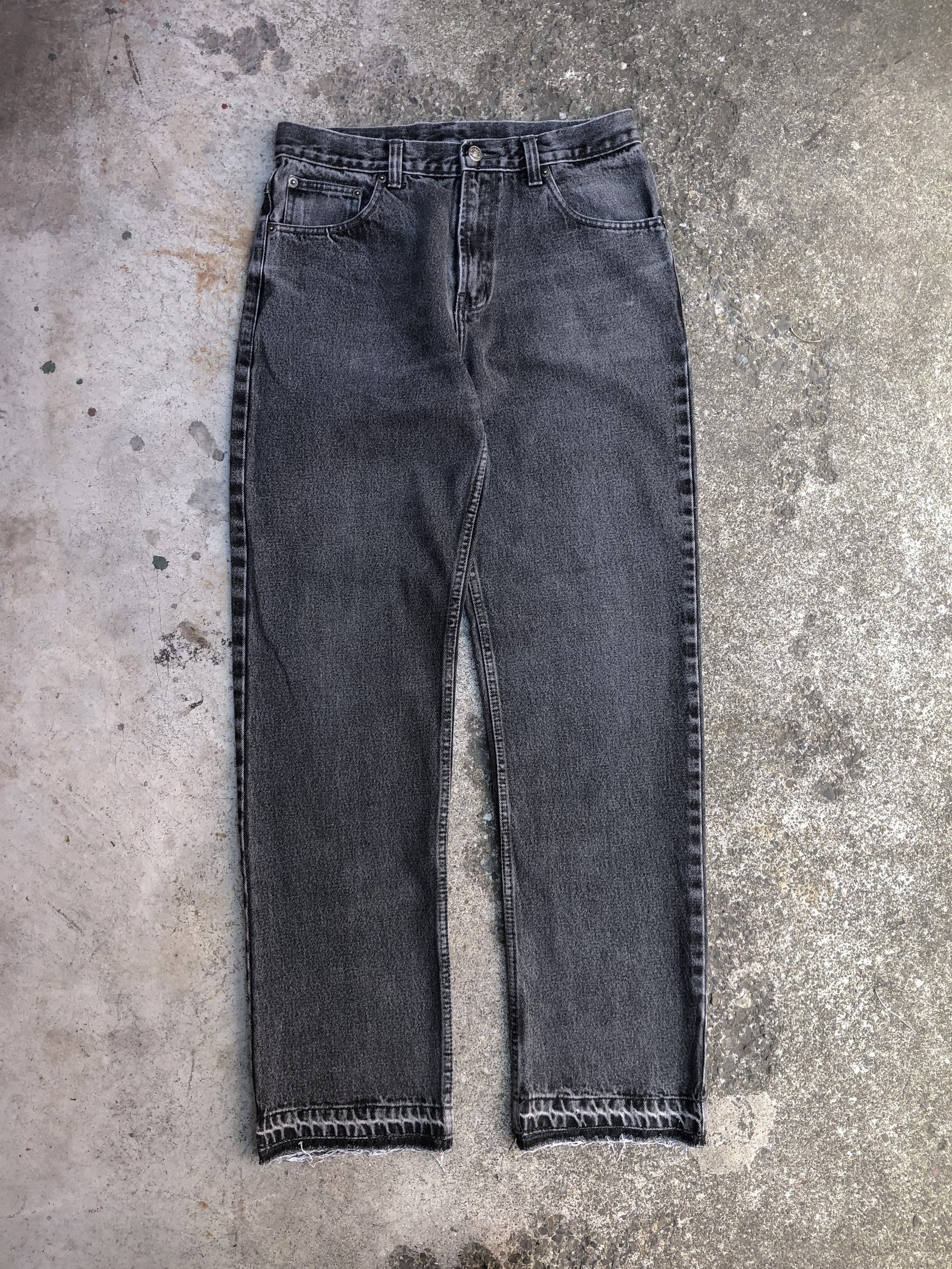 1980s Levis Faded Black Released Hem Denim (30X31)