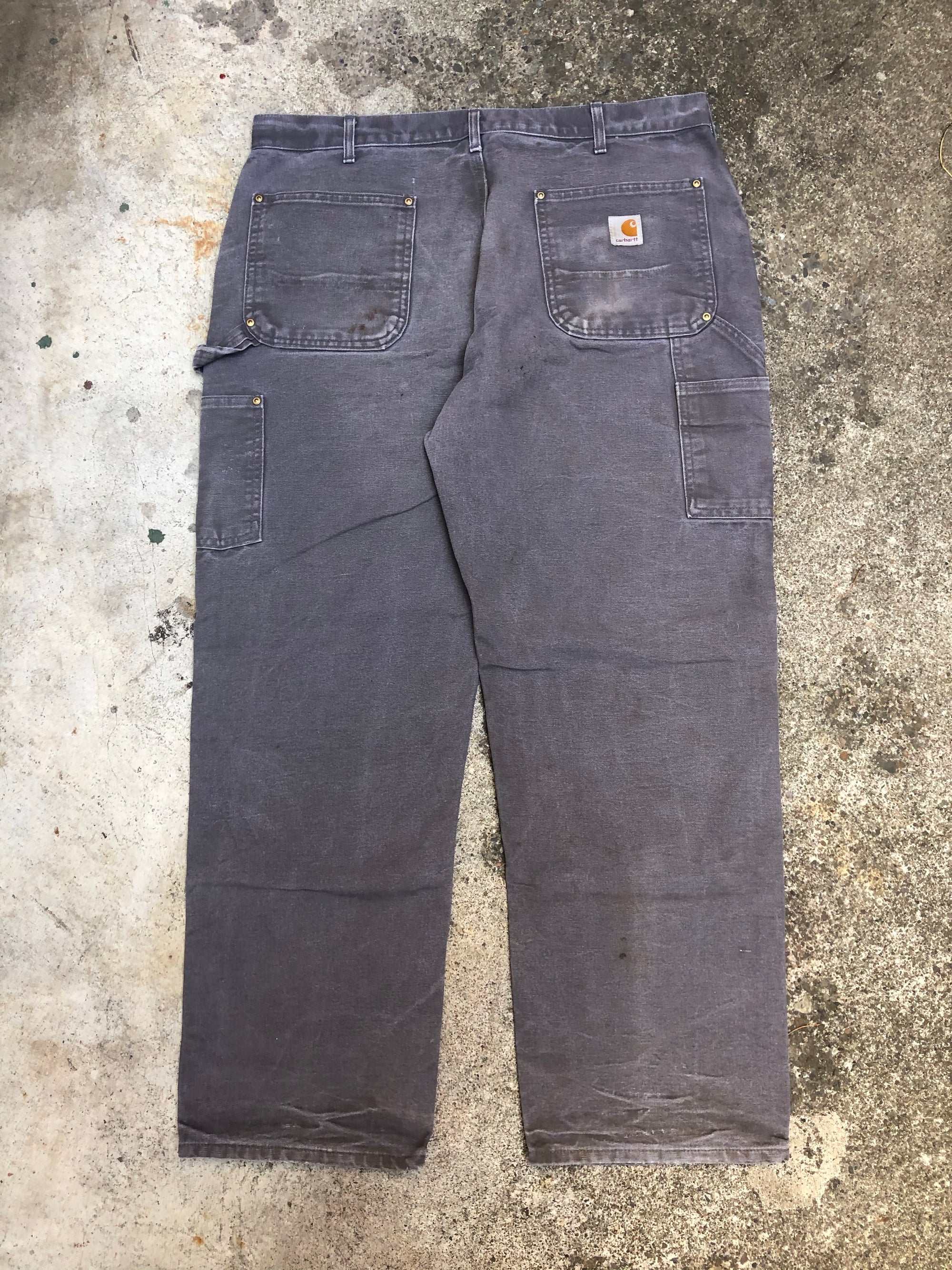 Carhartt B01 Gravel Grey Double Front Knee Work Pants (37X29)