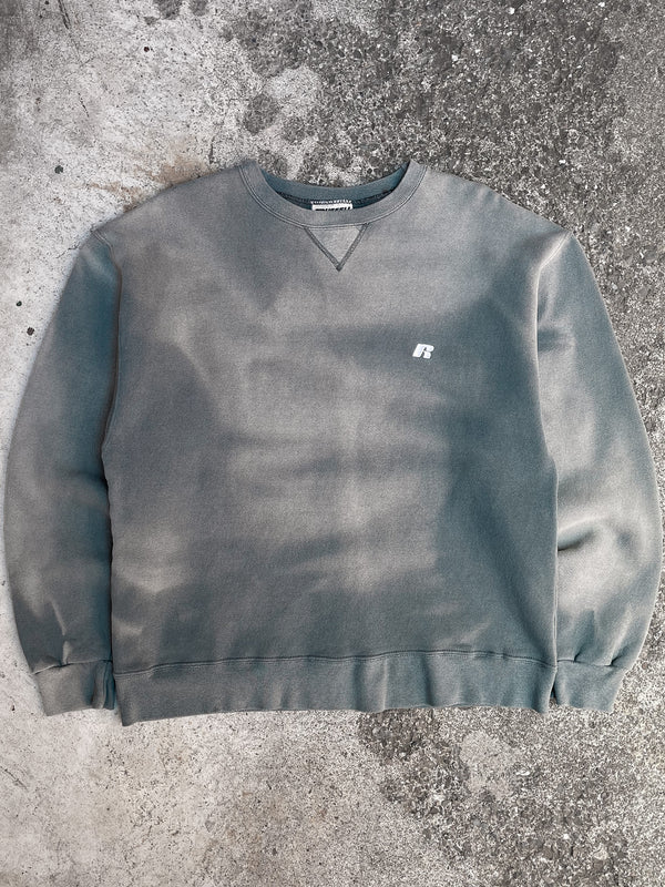 Russell Sun Faded Green Sweatshirt