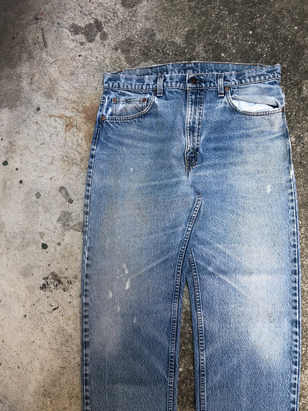 1980s/90s Levis Painted Faded Blue 505 (34X28)