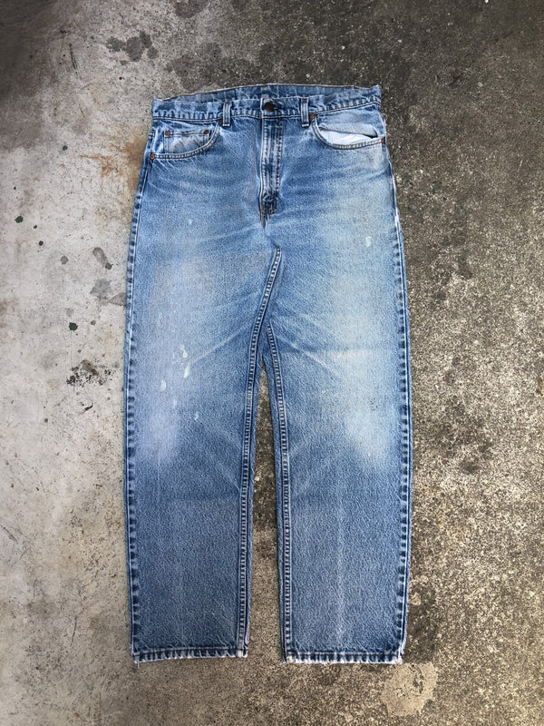 1980s/90s Levis Painted Faded Blue 505 (34X28)