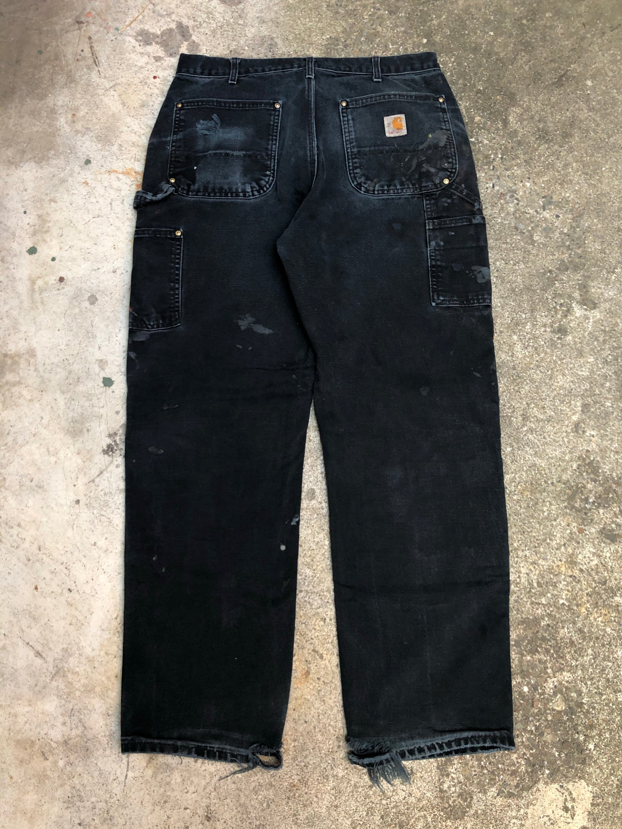 Carhartt B01 Black Double Front Knee Work Pants (32X30)