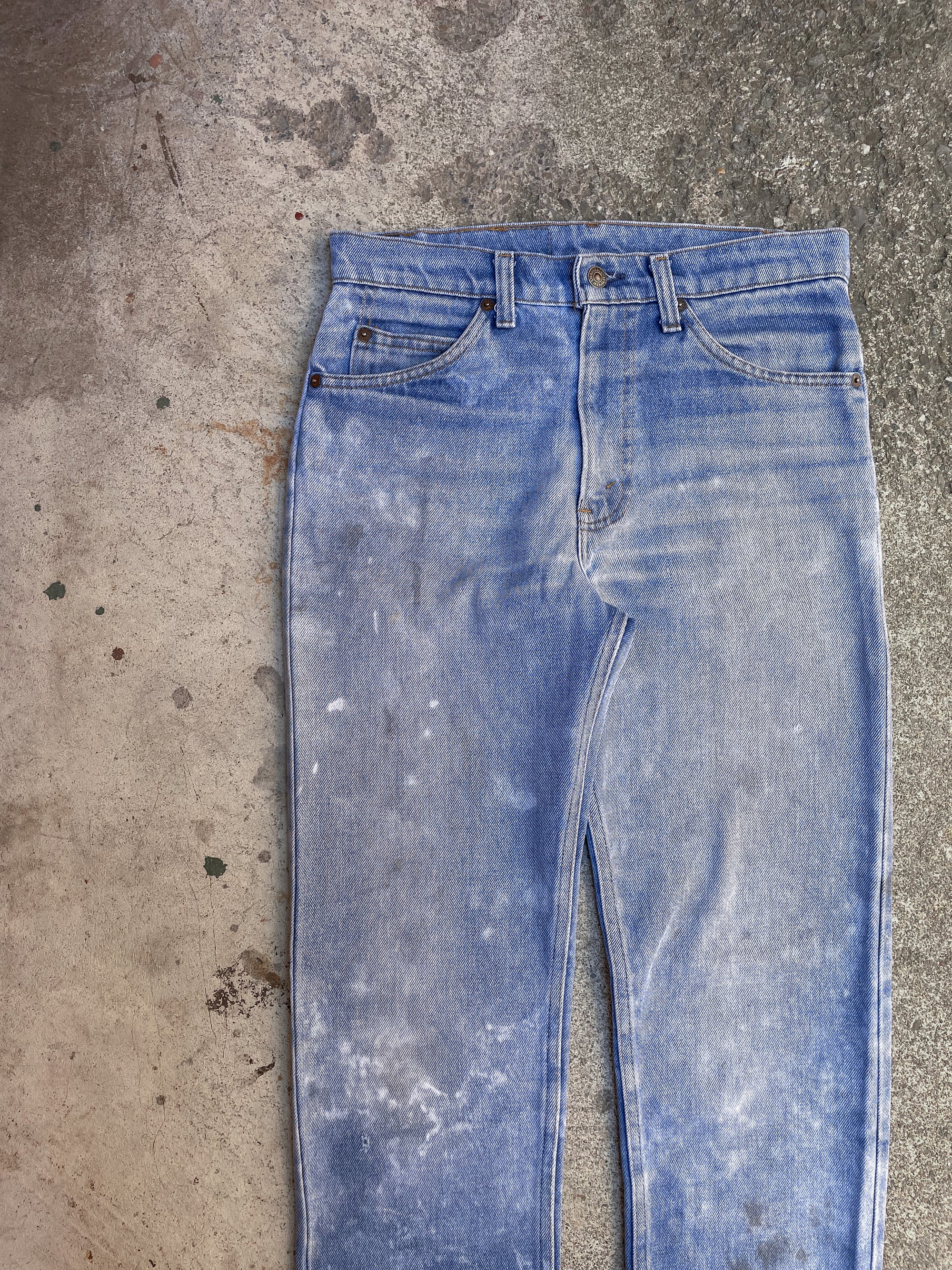 1970s Orange Tab Levi’s Sun Bleached Blue 509 (30X32)