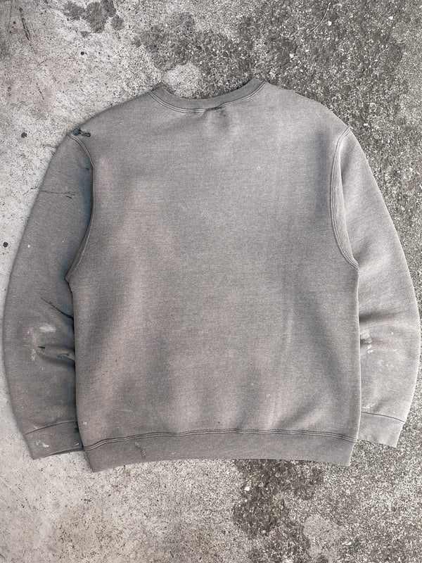 1990s Painted Sage Green Blank Sweatshirt