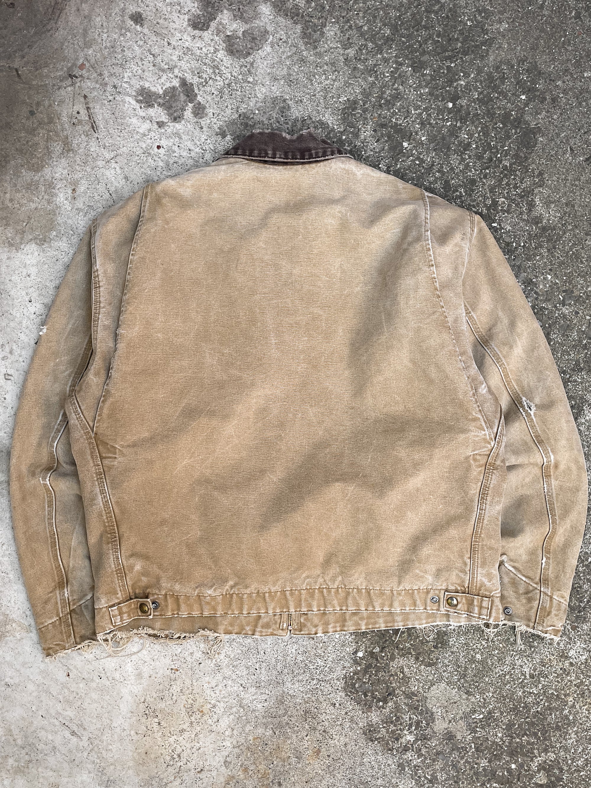 Vintage Carhartt Faded Camel Lined Work Jacket (XL)