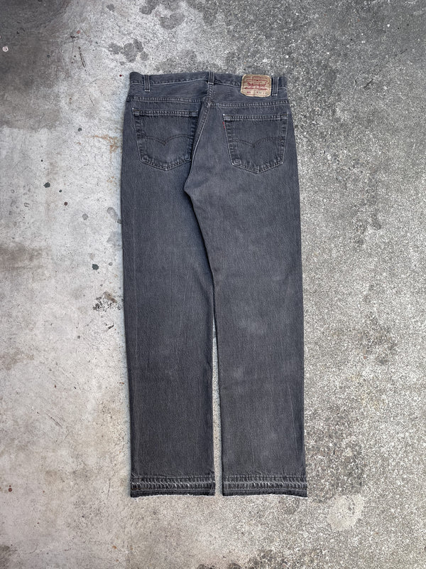 1990s Levi’s Faded Grey 501 Released Hem (32X29)