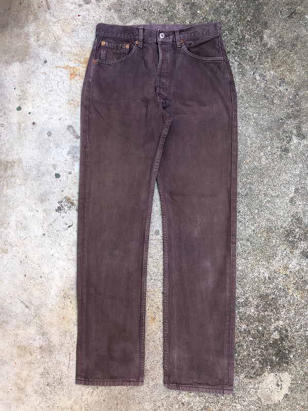 1990s Levis Faded Chocolate Brown 501 (29X30)