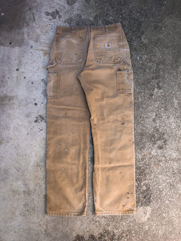 Carhartt B01 Tan Double Front Knee Work Pants (31X31)