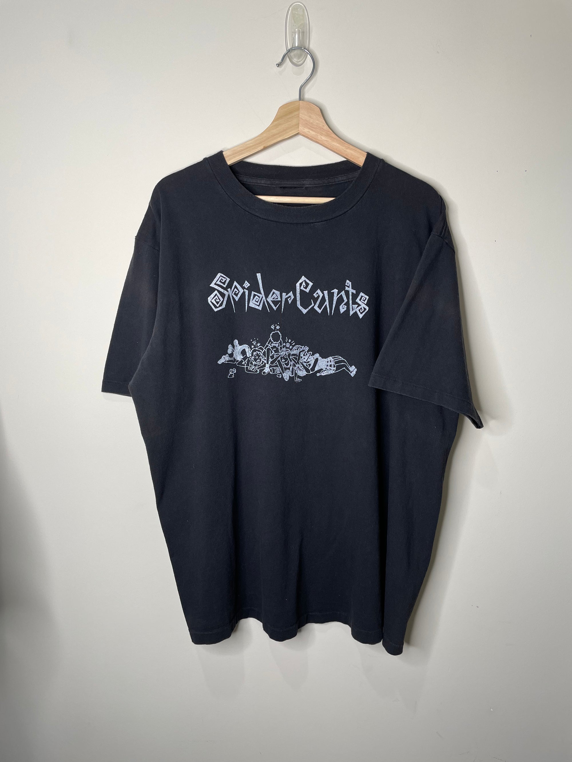 1990s “Spider Cunts” Single Stitched Faded Band Tee (XL)