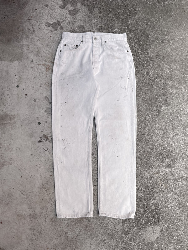 1980s Levi’s Painted Dirty Bone White 501 (28X29)