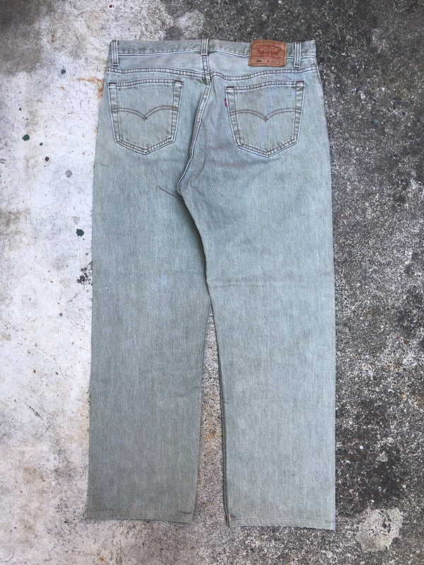 1990s Levis Faded Sage Green 501 (34X27)