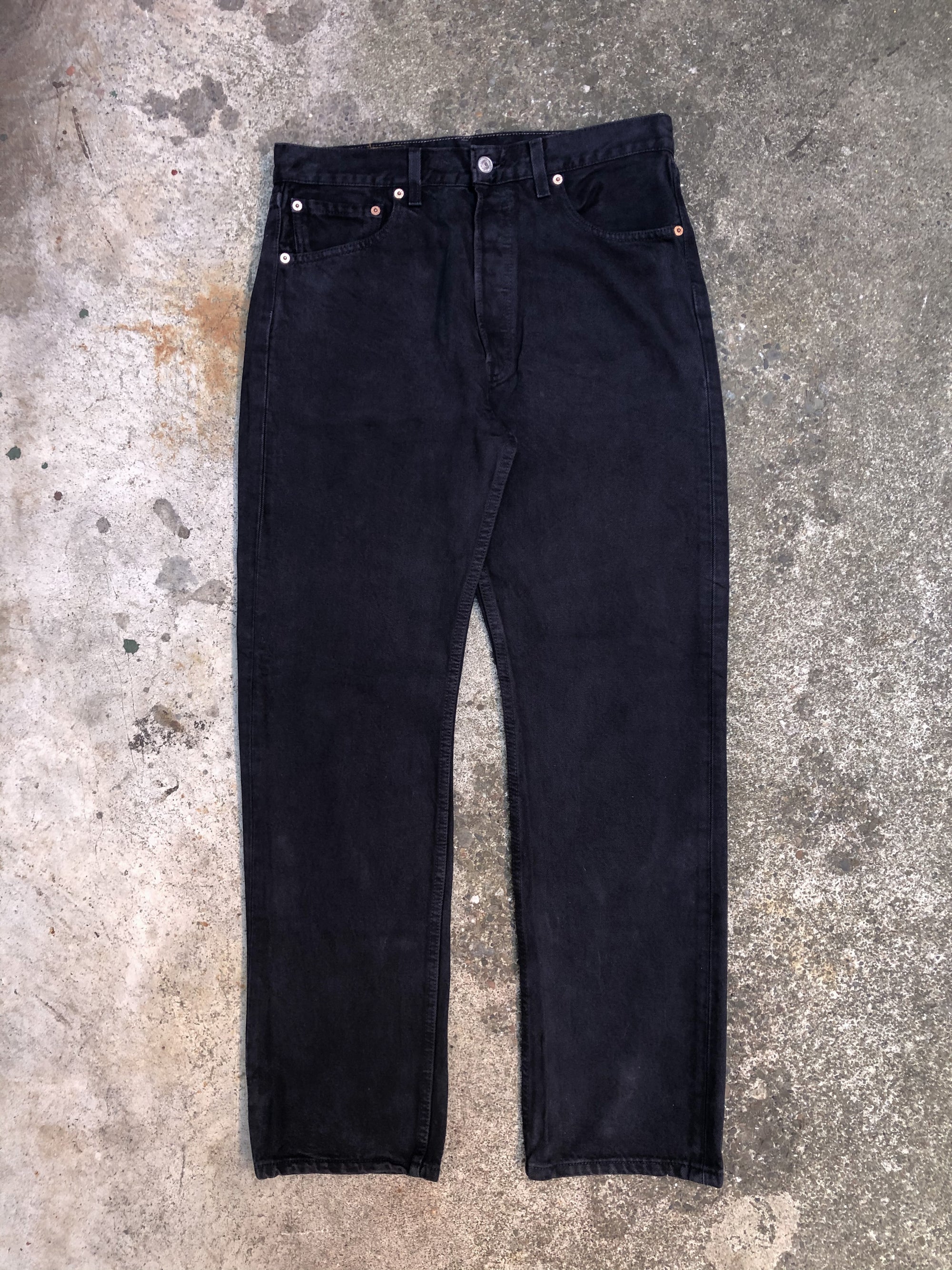 1990s Levis Faded Blue Black 501 (32X29)