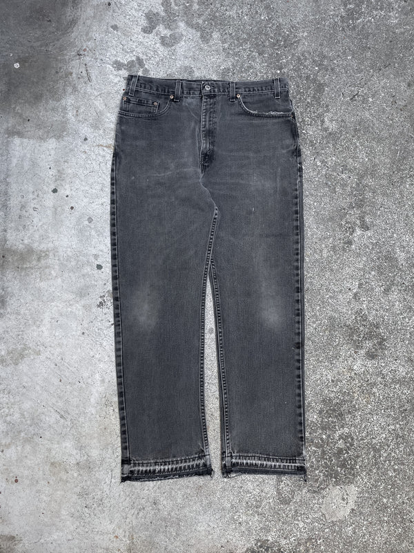 Vintage Levi’s Faded Black 505 Released Hem (35X29)