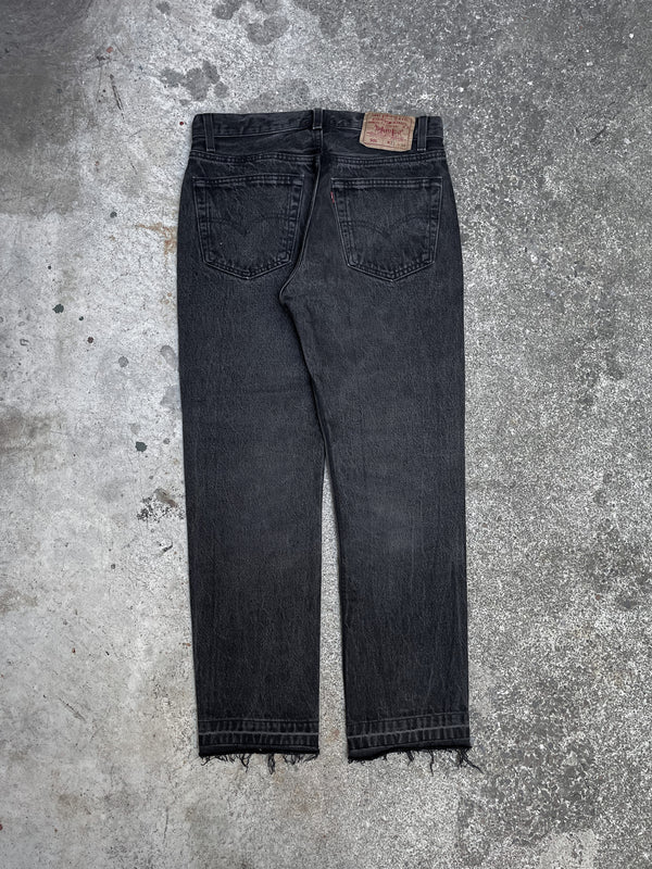 1990s Levi’s Faded Black 501 Released Hem (28X26)