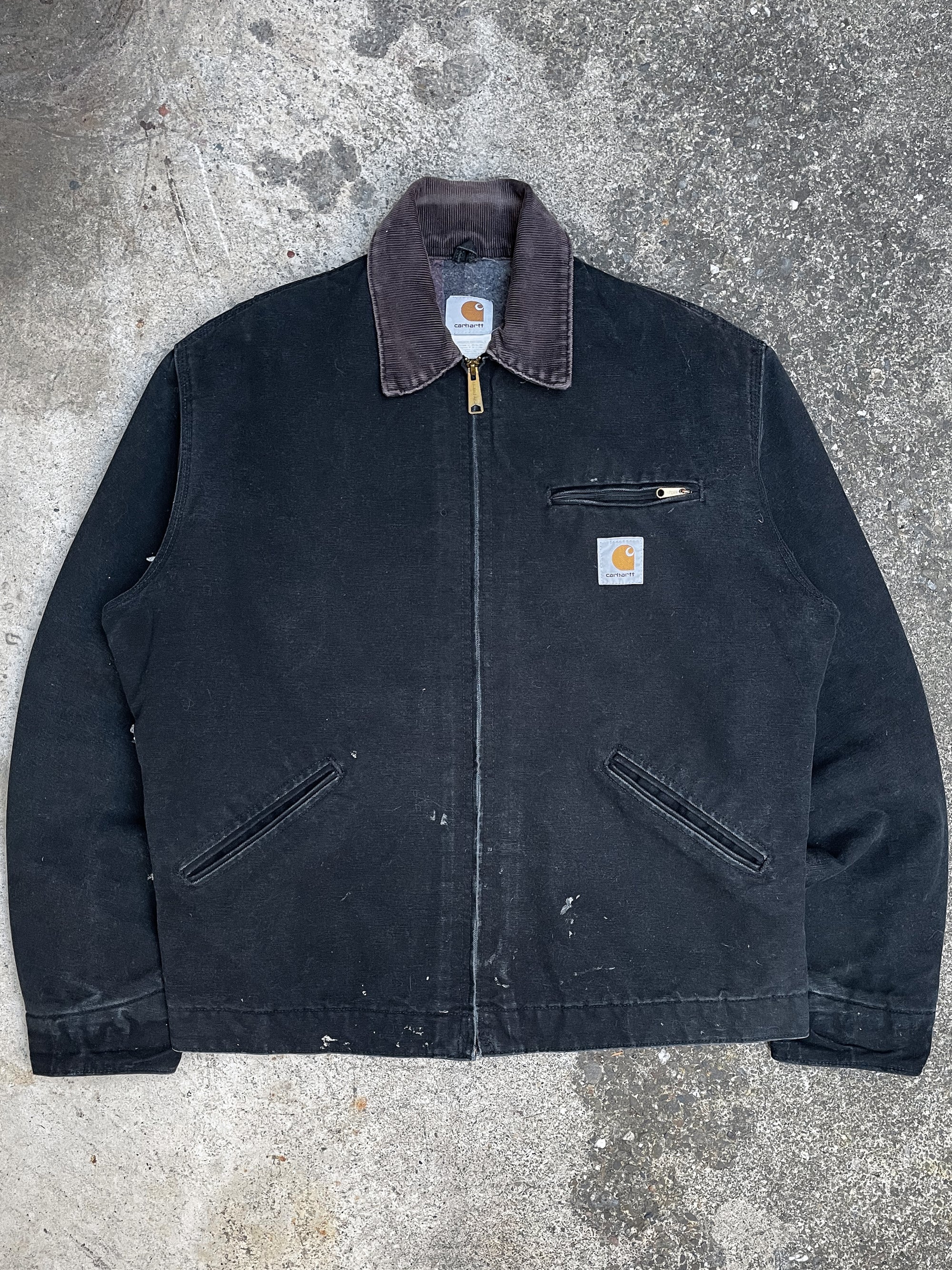 Carhartt Faded Black Lined Work Jacket (M/L)