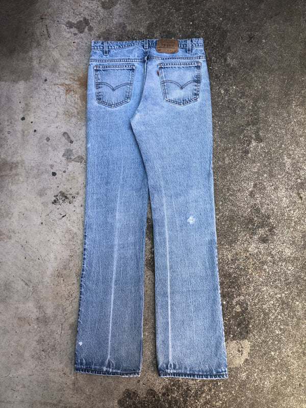 1990s Orange Tab Levis Faded Blue 517 (32X34)