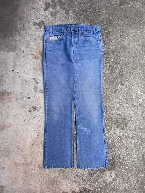 1980s Orange Tab Levi’s Repaired Blue 517 (32X30)