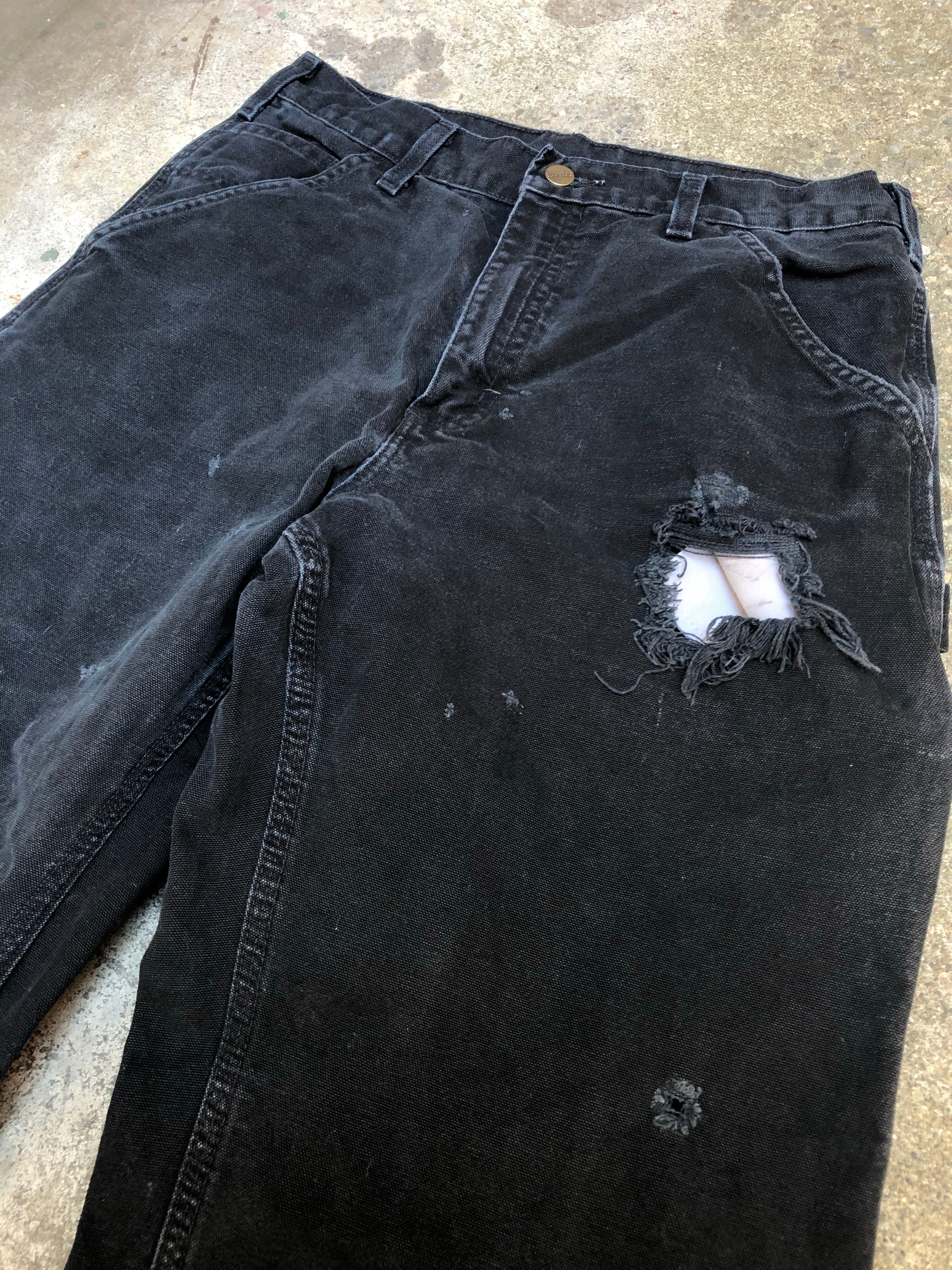 Carhartt B11 Black Single Knee Work Pants (30X32) – DAMAGED GLITTER