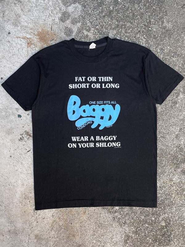 1980s “Wear A Baggy On Your Shlong” Tee (L)