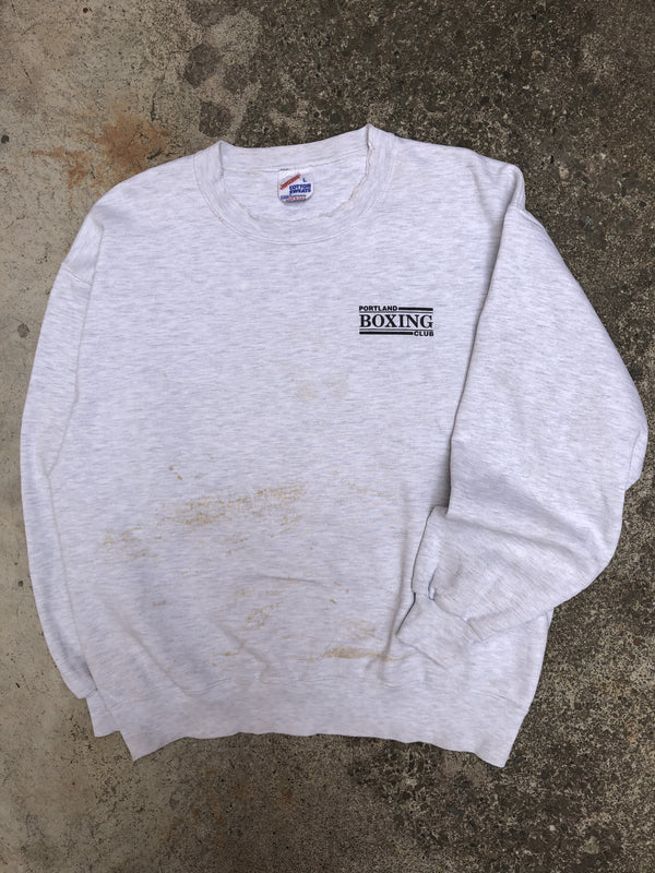 1990s Heather Grey “Portland Boxing Club” Sweatshirt