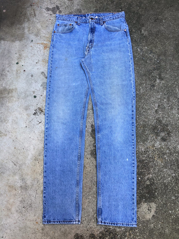 1990s Levis Repaired Faded Blue 505 (34X34)