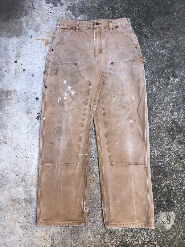 Carhartt B136 Tan Double Front Knee Work Pants (31X30)