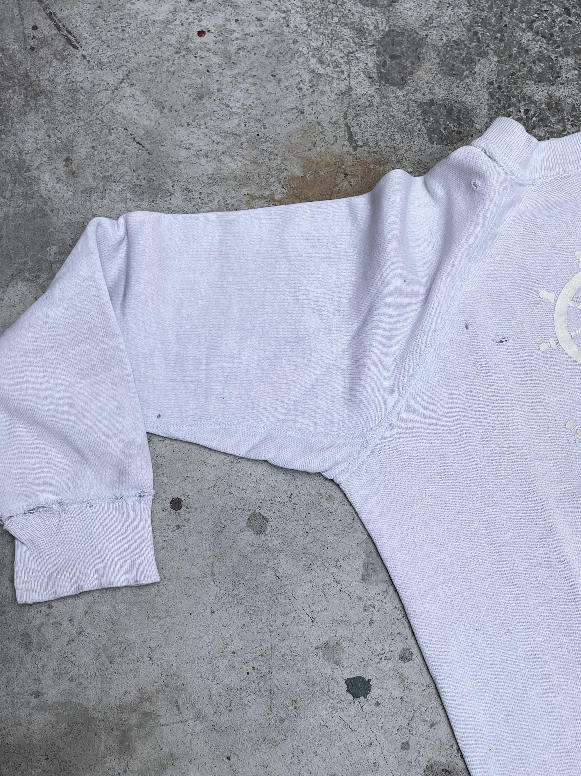 1950s/60s “Sister Bay” Pale Lavender Raglan Sweatshirt (S)