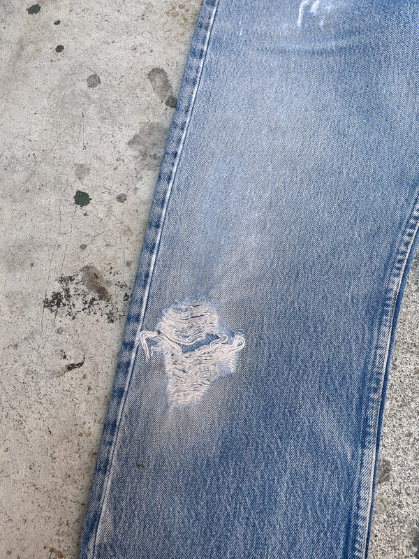 1990s Levi’s Distressed Faded Blue 501XX (30X28)